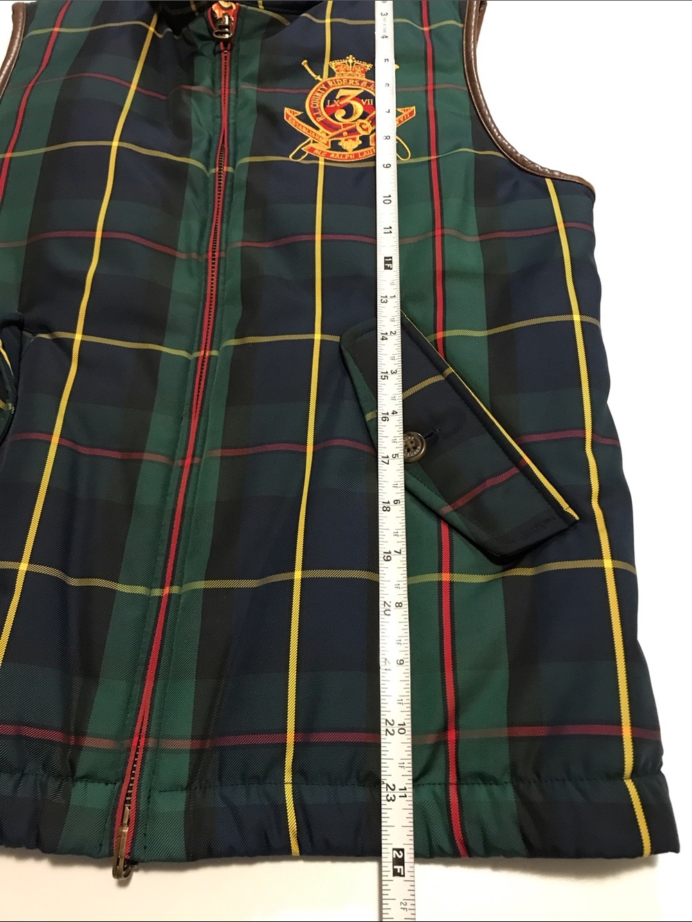 Preowned vintage Ralph Lauren tartan plaid vest - M - Picture 11 of 11